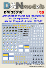 Decal: Identification marks and inscription on the equipment (Marine Corps of Ukraine 2022-2023)