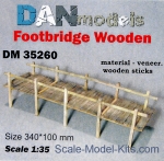 DAN35260 Material for dioramas: footbridge wooden