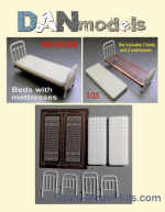 DAN35288 Accessories for diorama. Beds with mattresses 2 pcs