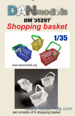 Accessories for diorama. Shopping basket, 6 pcs