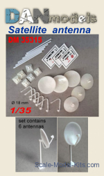 Accessories for diorama. Satellite antenna 6 pcs