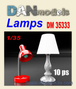 Accessories for diorama. Lamps 10 pcs