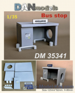 DAN35341 Accessories for diorama. Bus stop (gypsum)