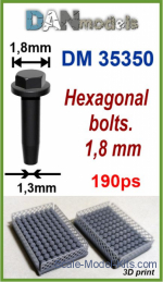 DAN35350 Hexagonal bolts, 1.8mm