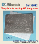 DAN35522 US Army stars mask template