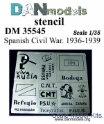 DAN35545 Photo etched: Stencil - Spanich civil war 1936-39