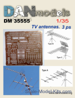 DAN35555 Civil TV Antennas, 3 pcs