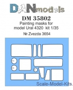 DAN35802 Painting masks for Ural-4320, Zvezda kit