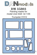 DAN35803 Painting masks for Ural-4320, Trumpeter kit
