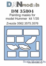 DAN35804 Painting masks for Hummer, Zvezda kit