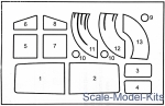 Painting masks for model Kamaz-4310, ICM kit