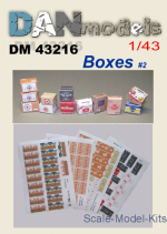 DAN43216 Paper material for diorams.Cardboard boxes in stock. Set # 2