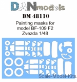 DAN48110 Painting masks for model BF-109 F2 (Zvezda)