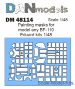 DAN48114 Painting masks for model BF-110, Eduard kit