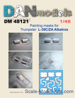 DAN48121 Painting masks for model L-39C/ZA Albatros, Trumpeter kit