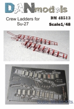 Detailing set: Crew ladders for Su-27, DAN Models, Scale 1:48