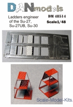 Detailing set: Ladders engineer of the Su-27, Su-27UB, Su-30, DAN Models, Scale 1:48