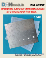 DAN48537 WWII German aircraft national insignia mask template