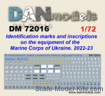 Decal: Identification marks and inscription on the equipment (Marine Corps of Ukraine 2022-2023)