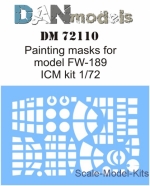 DAN72110 Painting mask for model FW-189 ICM kit
