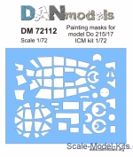 DAN72112 Painting mask for model Do 215/17 ICM kit