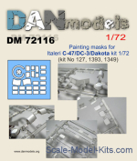 DAN72116 Mask for C-47/DC-3/Dakota Italeri kit