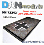 DAN72242 Display stand. AFV of the Wehrmacht theme, 180x280mm