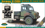 Detailing set: Tarpaulin for UNIMOG U1300L military 2t truck (4x4) and awning (ACE) + model kit