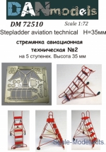 DAN72510 Stepladder aviation technical #2 (5 steps), height 35mm