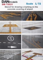 DAN72531 Stencil for drawing a marking on the concrete covering of airport