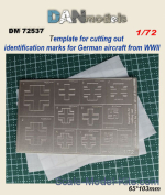 DAN72537 WWII German aircraft identification marks mask template