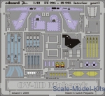 Photo-etched parts: Photoetched set 1/48 OV-1D Mohawk interior (Roden), Eduard, Scale 1:48