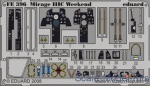 Photo-etched parts: Photoetched set 1/48 Mirage IIIC interior Color, Weekend Eduard, Eduard, Scale 1:48
