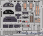 EDU-FE509 Photoetched set 1/48 Hs 126 interior, for ICM kit