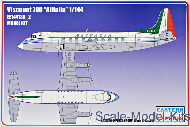 F-rsin 1/144 Vickers Viscount 700-Alitalia Nº 4052 