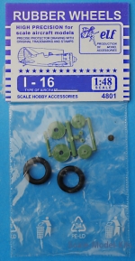 Detailing set: Rubber wheels for I-16, ELF, Scale 1:48