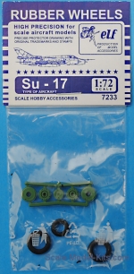 Detailing set: Rubber wheels for Su-17, ELF, Scale 1:72