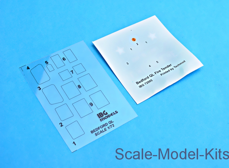 Bedford QL 3ton 4x4 fire tenderIBG Models plastic scale model kit in