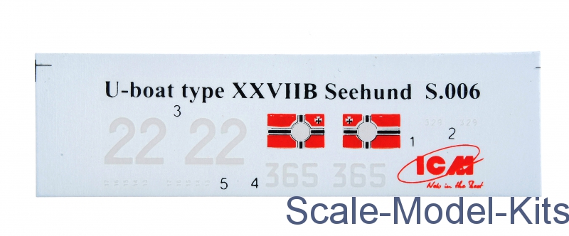 Late ICMS007 ICM 1/72 scale model kit U-Boat Type XXVIIB Seehund 