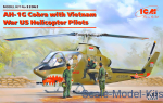 AH-1G with Vietnam War US Helicopter Pilots