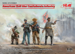 American Civil War Confederate Infantry (4 figures)