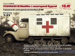 ICM35414 V3000S/SS M Maultier with shelter, German ambulance truck