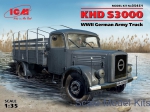 Army Car / Truck: KHD S3000, WWII German Army Truck, ICM, Scale 1:35