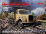 Army Car / Truck: WWII German Semi-Tracked Truck KHD S3000/SS M Maultier, ICM, Scale 1:35