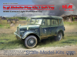 le.gl.Einheitz-Pkw Kfz.1 Soft Top, WWII German Light Personnel Car