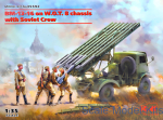 ICM35592 BM-13-16 on W.O.T. 8 chassis with Soviet Crew