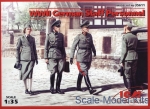 WWII German: WWII German Staff Personnel (4 figures), ICM, Scale 1:35