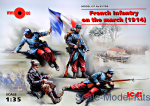 ICM35705 French Infantry on the march (1914) (4 figures)