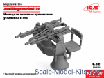 ICM35714 Zwillingssockel 36, WWII German Anti-aircraft Machine gun Mount