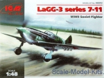 Fighters: LaGG-3 serie 7-11 WWII Soviet fighter, ICM, Scale 1:48